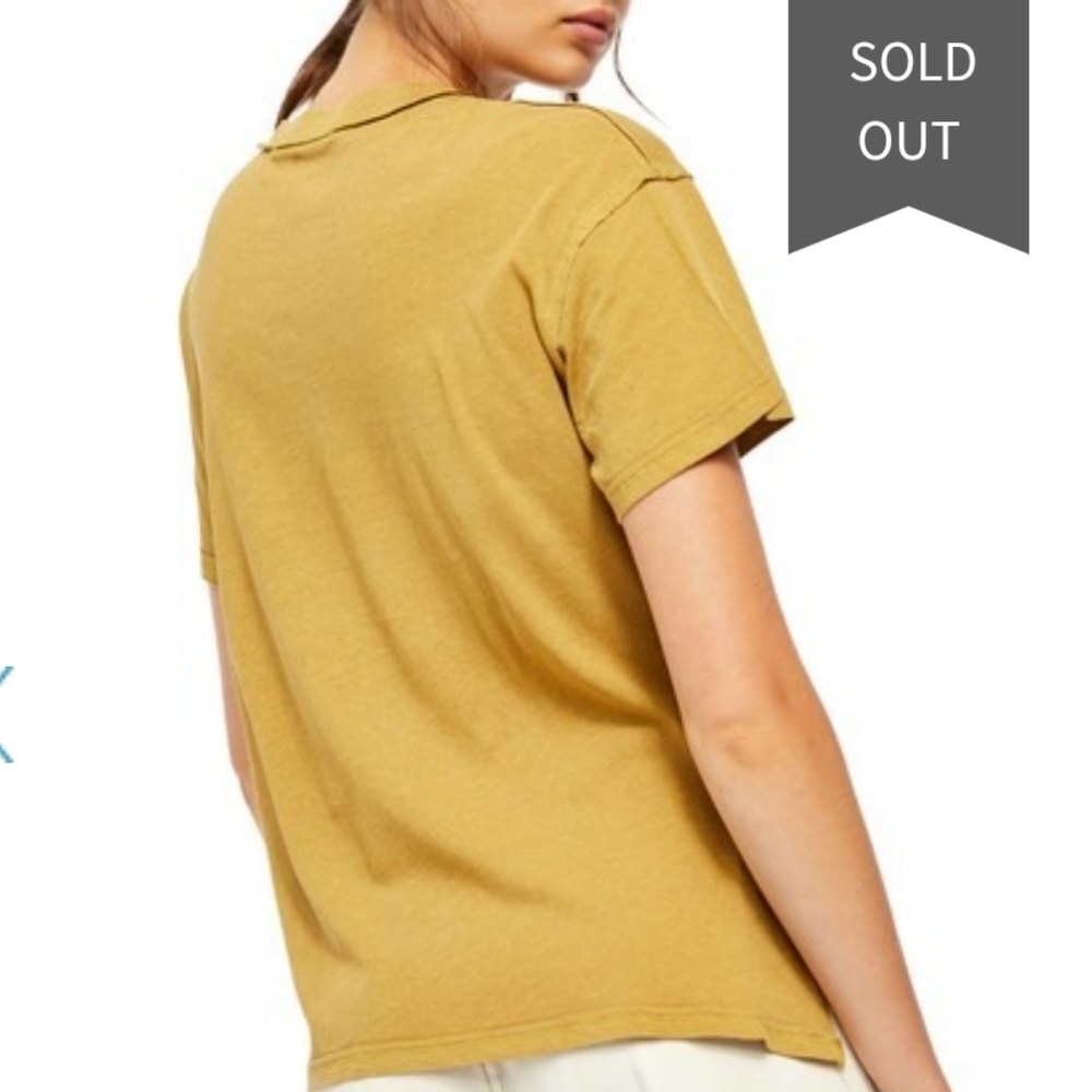 Free People Azaela Lace Up Tee S NWT - Picture 5 of 9